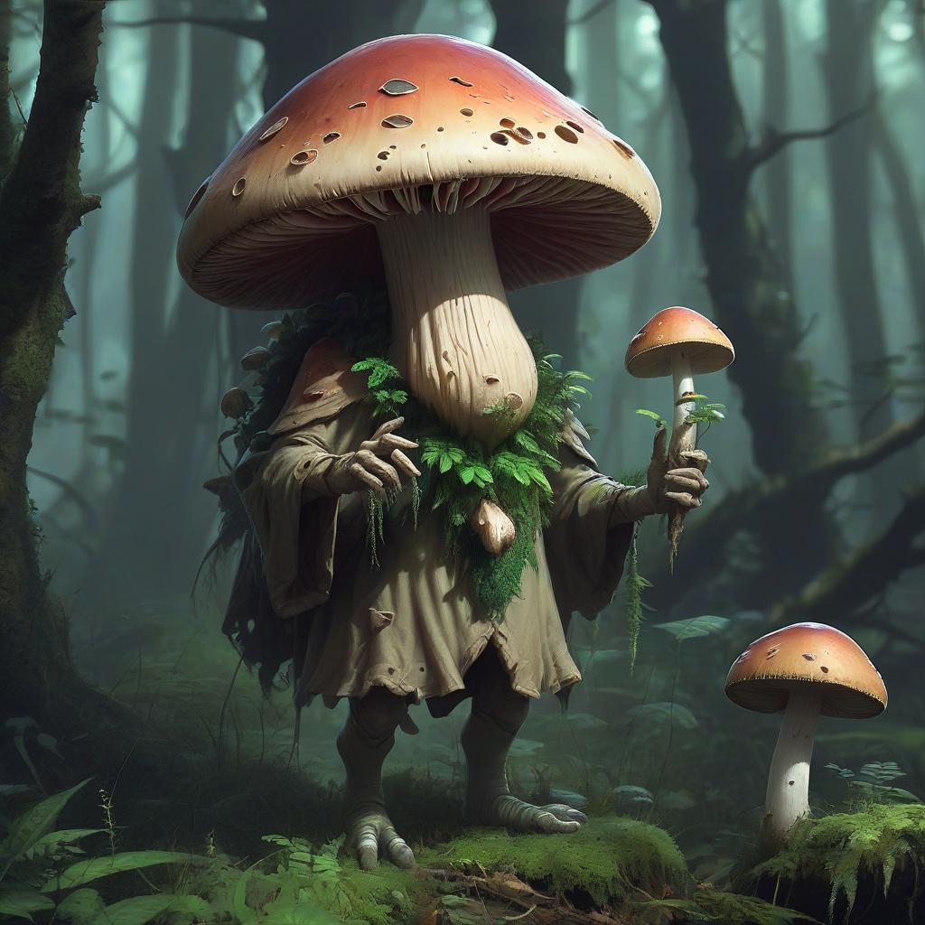  humanoid mushroom, druid