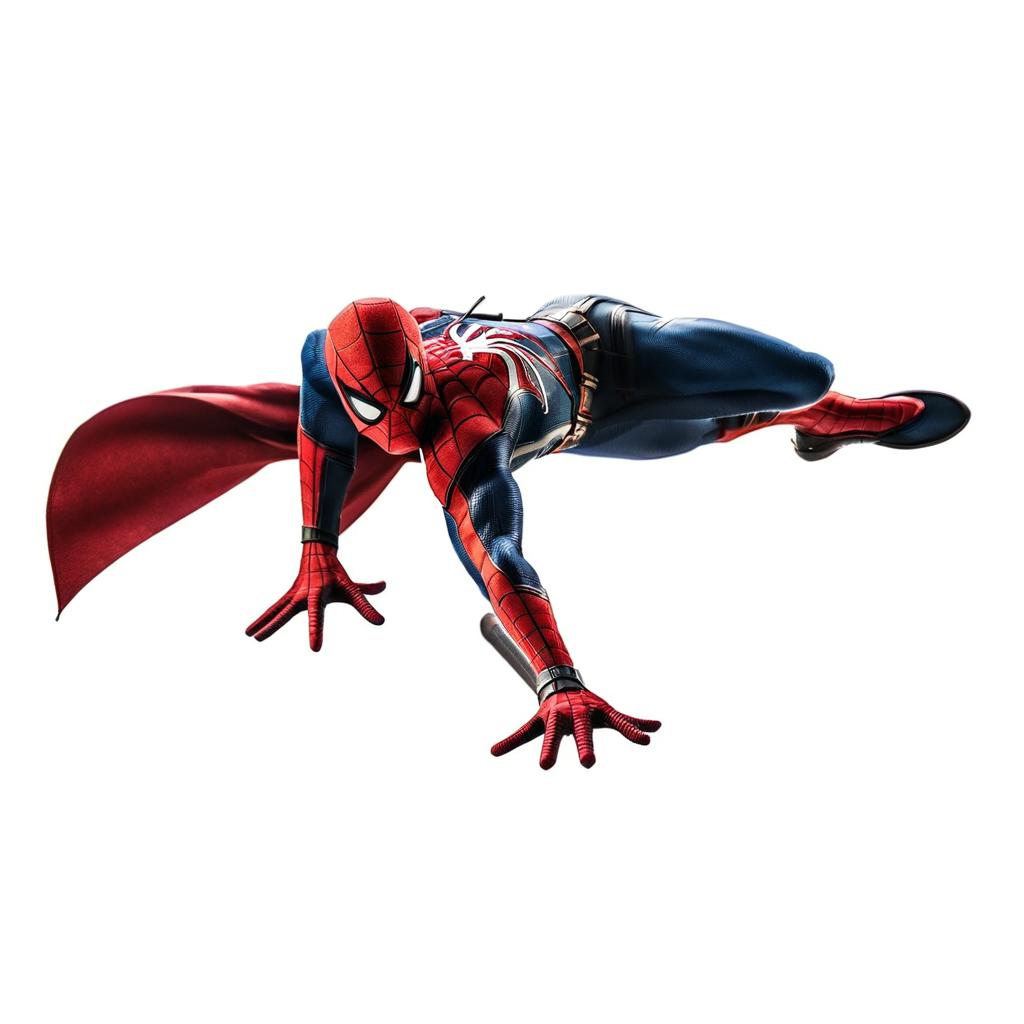  spiderman skin on the weapon hyperrealistic, full body, detailed clothing, highly detailed, cinematic lighting, stunningly beautiful, intricate, sharp focus, f/1. 8, 85mm, (centered image composition), (professionally color graded), ((bright soft diffused light)), volumetric fog, trending on instagram, trending on tumblr, HDR 4K, 8K