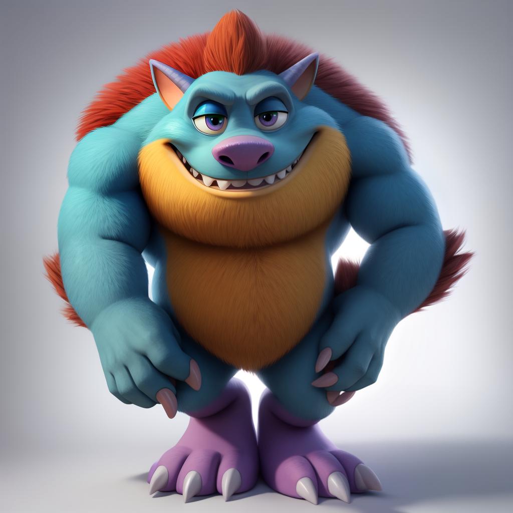  Gay sonic the warehog (monsters inc.), full body, open eyes, masterpiece, 4k, fine details,