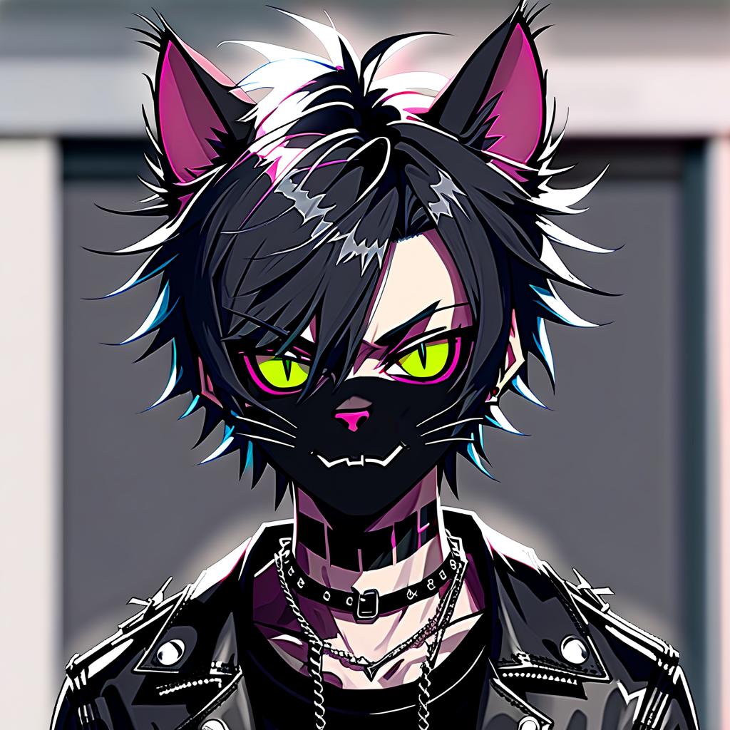  blackcat punk boy