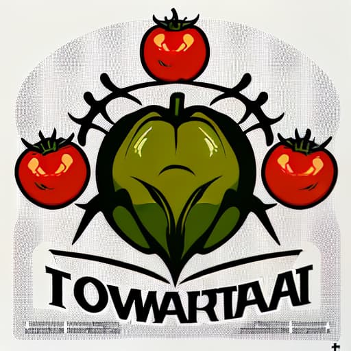  logo for tomato related products called vääärä tomaatti, (logo:1.3), vector graphics, brand, design, inspired, (straight:1.3), (symmetrical:0.4)