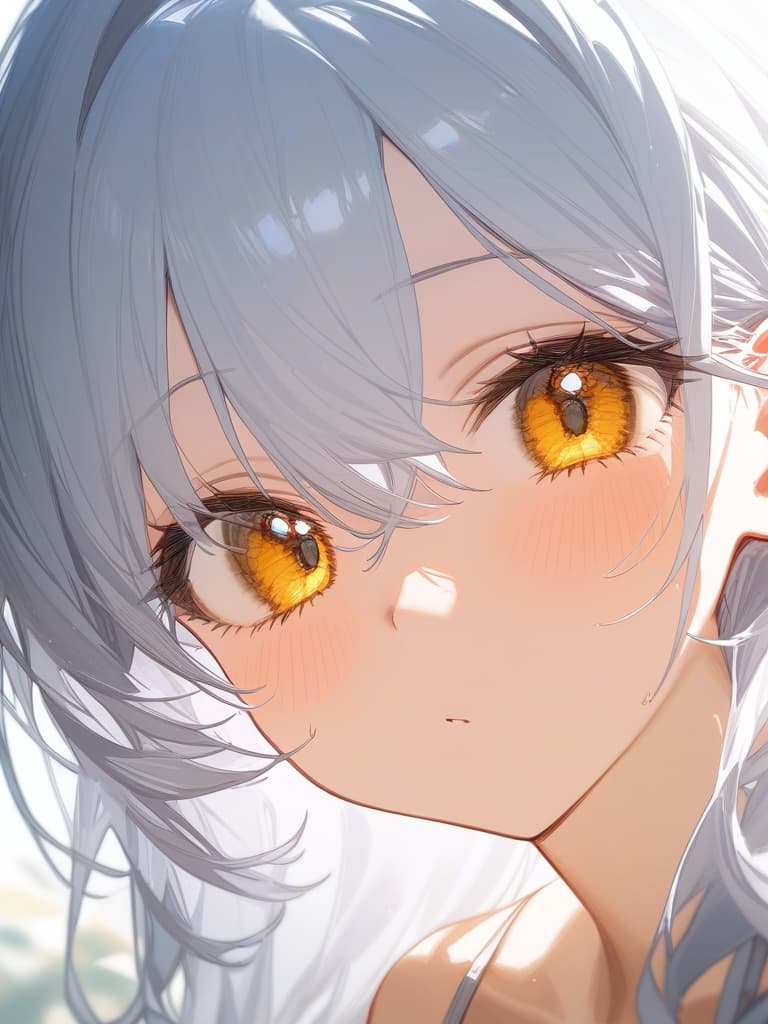  white hair, yellow eyes, d cup, masterpiece, best quality,8k,ultra detailed,high resolution,an extremely delicate and beautiful,hyper detail