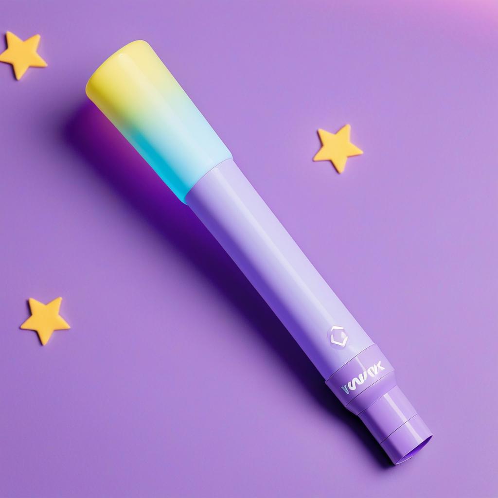  wavix k pop lightstick purple dark pastel long