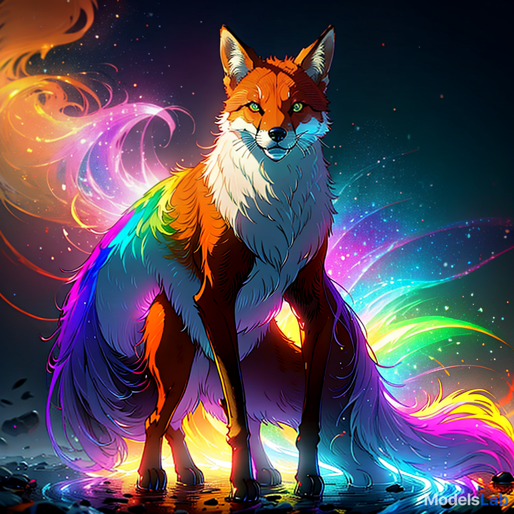  fox drinking coffee, rainbow background  hyperrealistic, full body, detailed clothing, highly detailed, cinematic lighting, stunningly beautiful, intricate, sharp focus, f/1. 8, 85mm, (centered image composition), (professionally color graded), ((bright soft diffused light)), volumetric fog, trending on instagram, trending on tumblr, HDR 4K, 8K