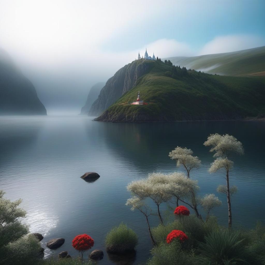  Russian Bay hyperrealistic, full body, detailed clothing, highly detailed, cinematic lighting, stunningly beautiful, intricate, sharp focus, f/1. 8, 85mm, (centered image composition), (professionally color graded), ((bright soft diffused light)), volumetric fog, trending on instagram, trending on tumblr, HDR 4K, 8K