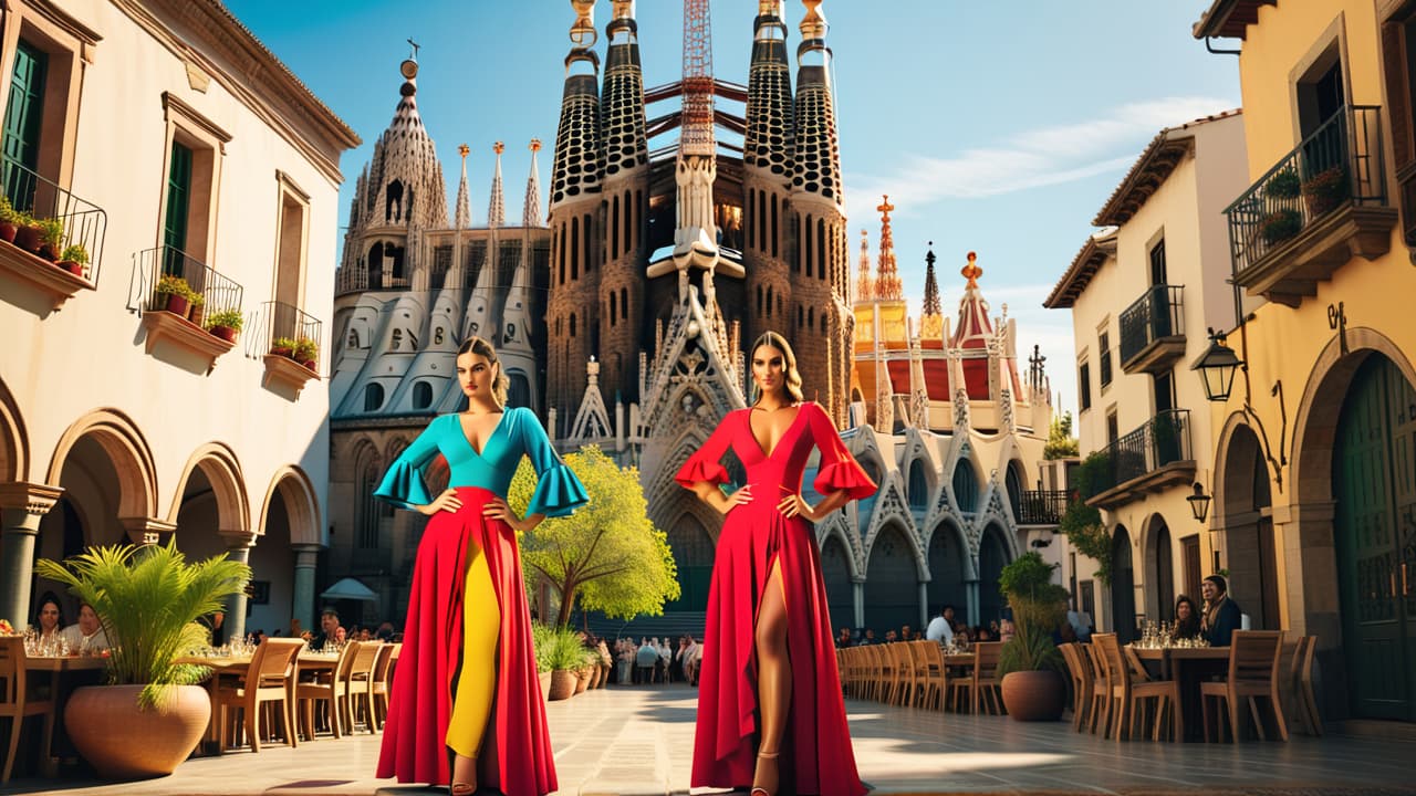  @ image prompt: "a vibrant collage showcasing the diverse regions of spain, featuring iconic landmarks like the sagrada familia, alhambra, and traditional flamenco dancers, surrounded by delicious tapas, paella, and scenic landscapes, reflecting the rich culture and history of spain." hyperrealistic, full body, detailed clothing, highly detailed, cinematic lighting, stunningly beautiful, intricate, sharp focus, f/1. 8, 85mm, (centered image composition), (professionally color graded), ((bright soft diffused light)), volumetric fog, trending on instagram, trending on tumblr, HDR 4K, 8K