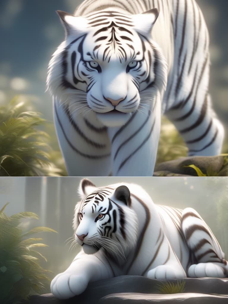  white tiger, big s, cool, long hair, , anthropomorphic, masterpiece, best quality,8k,ultra detailed,high resolution,an extremely delicate and beautiful,hyper detail