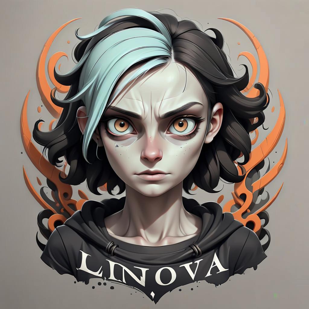  a beautiful austere inscription: linnova support support, t shirt design