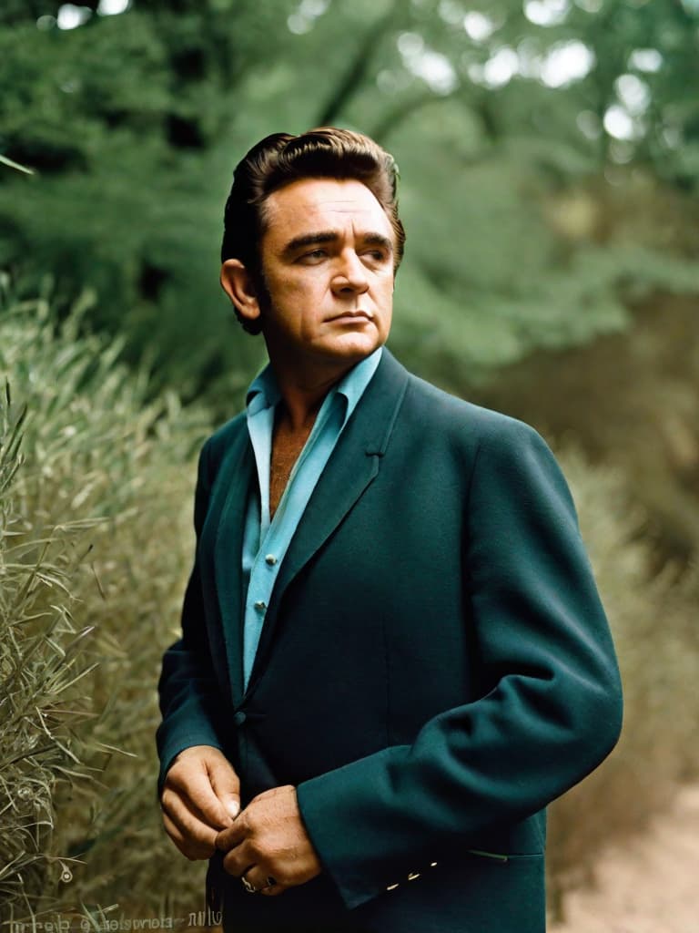  Young Johnny Cash Portrait