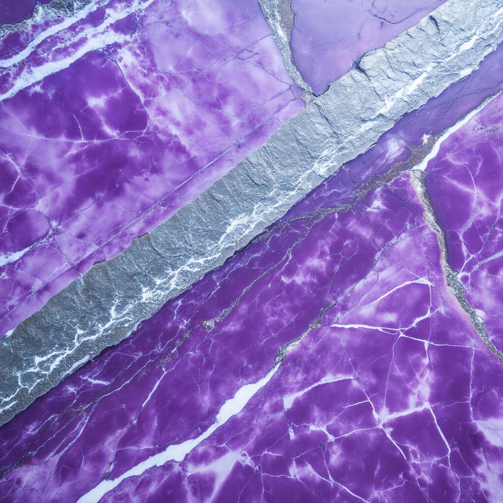  professional detailed photography, purple marble texture, silver and white veins, wallpaper, background, (muted colors, dim colors, soothing tones), (vsco:0.3)