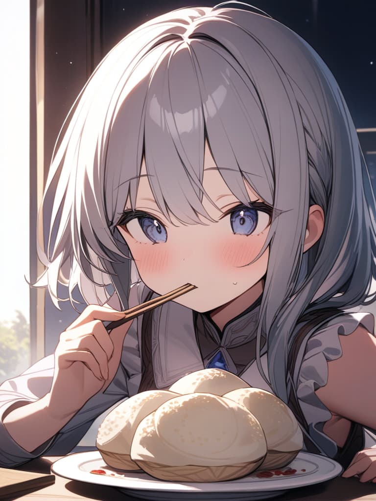  full moon, cute, girl, loli, moon watching, eating dumplings, masterpiece, best quality,8k,ultra detailed,high resolution,an extremely delicate and beautiful,hyper detail