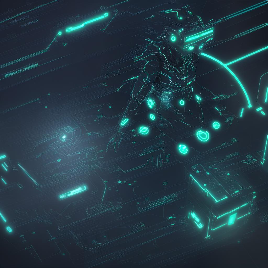  create a futuristic background with interconnected neural networks and glowing circuit patterns.