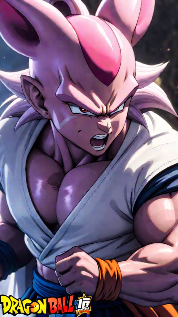  anime art: majin buu's hibernation clever twist or missed opportunity in dragon ball super. hyperrealistic, full body, detailed clothing, highly detailed, cinematic lighting, stunningly beautiful, intricate, sharp focus, f/1. 8, 85mm, (centered image composition), (professionally color graded), ((bright soft diffused light)), volumetric fog, trending on instagram, trending on tumblr, HDR 4K, 8K