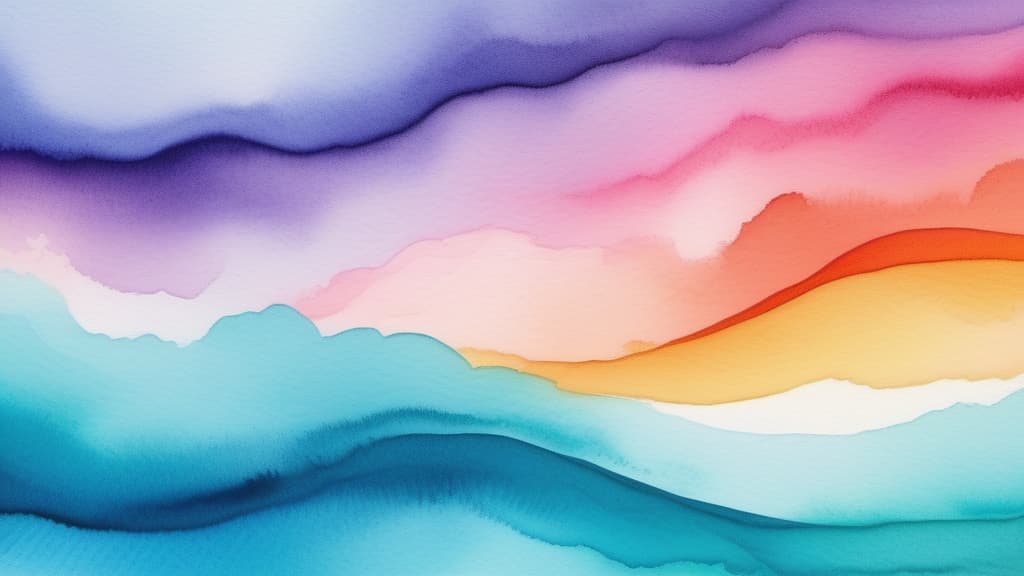  Abstract watercolor background, rich textures, vibrant colors, flowing shapes, soft edges, blending hues, high detail, artistic, serene, gentle gradients ar 16:9 high quality, detailed intricate insanely detailed, flattering light, RAW photo, photography, photorealistic, ultra detailed, depth of field, 8k resolution , detailed background, f1.4, sharpened focus