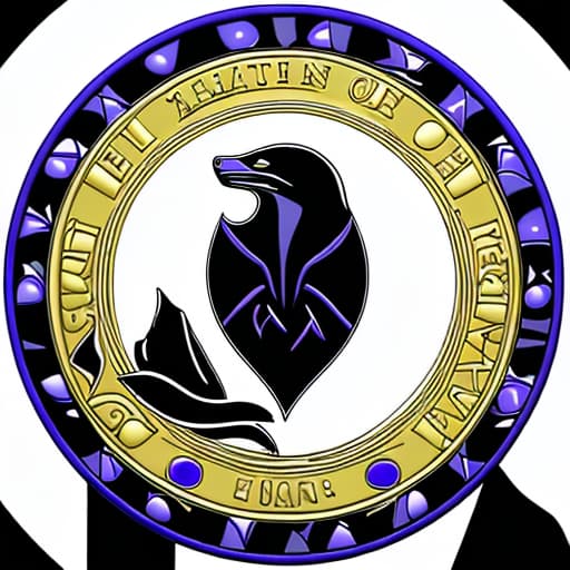  Creat an official seal for a christian organization named T. lackey Ministries. Sleek Modern style, 4k resolution, use colors purple, black and gold, black is the background color. The seal will be used on official T. Lackey Ministries business