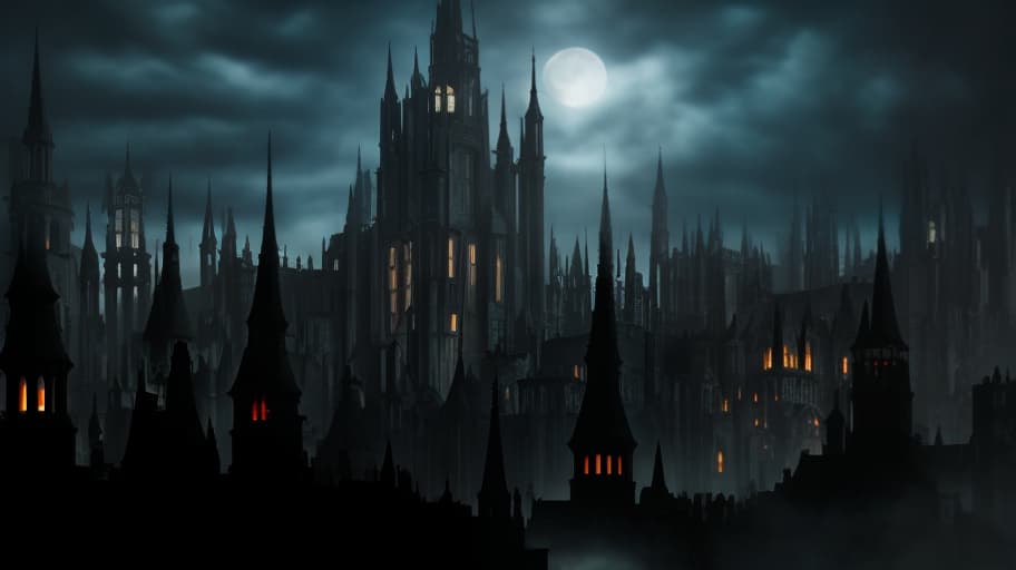 dvarchmodern dark fantasy landscape, grim, gothic town, night, (pixel art) retro ,low resolution ,pixelated ,nostalgic hyperrealistic, full body, detailed clothing, highly detailed, cinematic lighting, stunningly beautiful, intricate, sharp focus, f/1. 8, 85mm, (centered image composition), (professionally color graded), ((bright soft diffused light)), volumetric fog, trending on instagram, trending on tumblr, HDR 4K, 8K