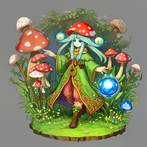  humanoid mushroom, druid