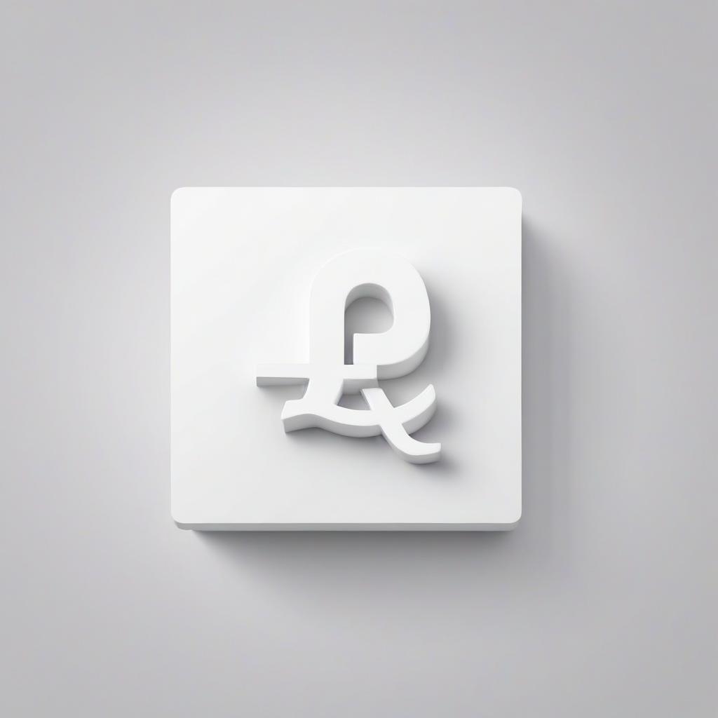  logo for an account on the form where the main sign is a white pound icon in the form of a 2d square gradient logo