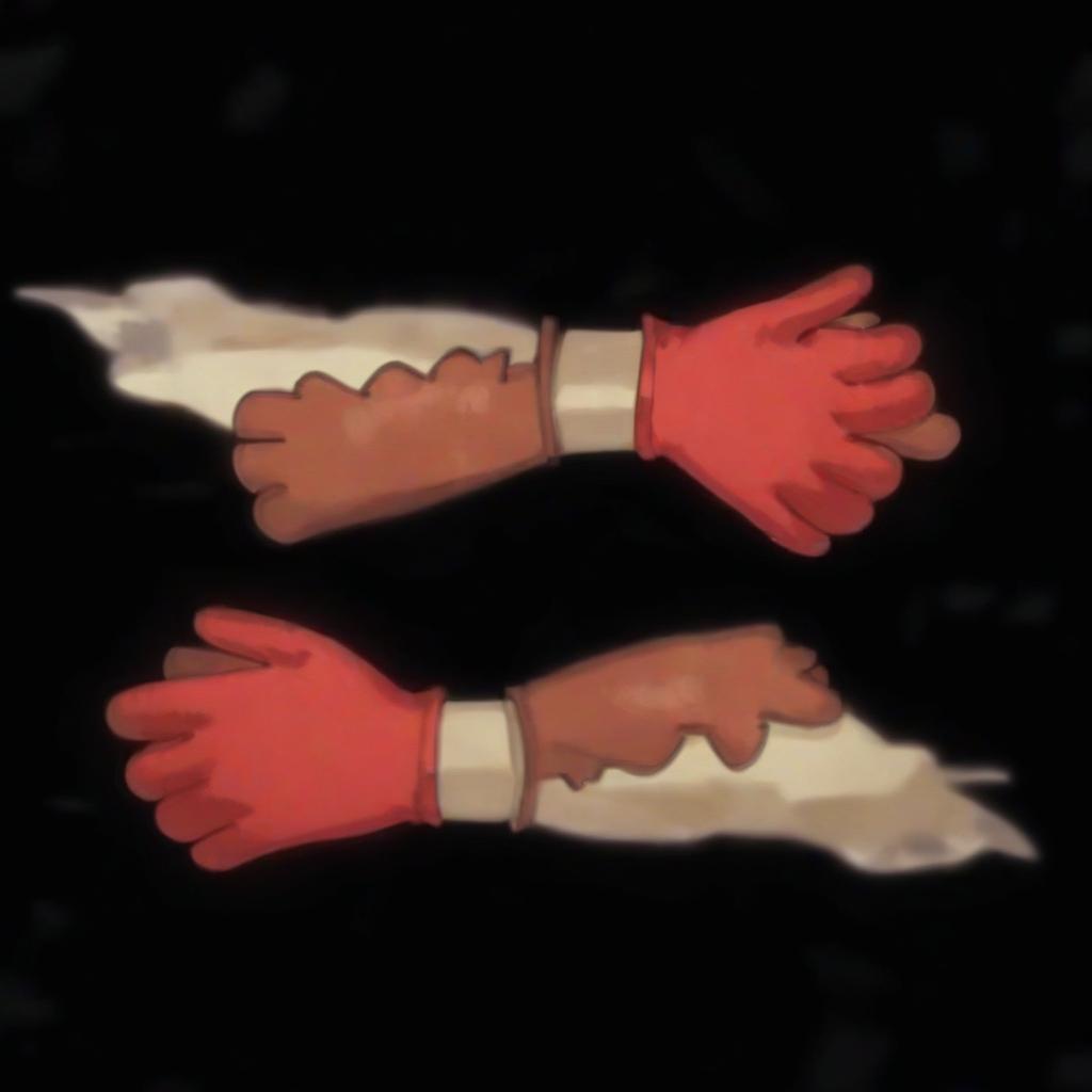  anime artwork red gloves . anime style, key visual, vibrant, studio anime, highly detailed