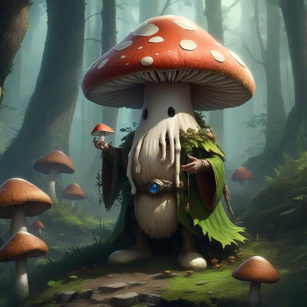  humanoid mushroom, druid, hkmagic