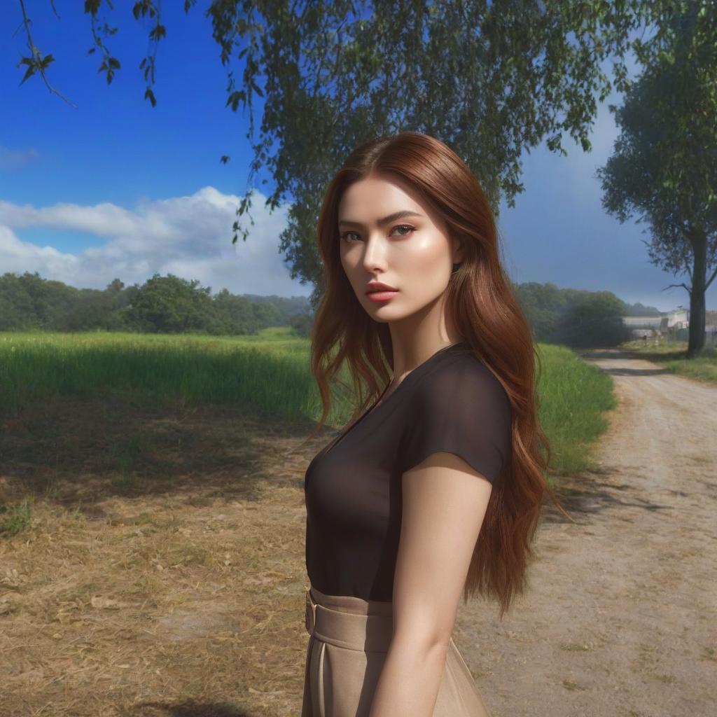  leave the girl, face, hair, face hyperrealistic, full body, detailed clothing, highly detailed, cinematic lighting, stunningly beautiful, intricate, sharp focus, f/1. 8, 85mm, (centered image composition), (professionally color graded), ((bright soft diffused light)), volumetric fog, trending on instagram, trending on tumblr, HDR 4K, 8K