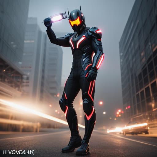  ivocgaming Apply the Following Styles Electrifying Art hyperrealistic, full body, detailed clothing, highly detailed, cinematic lighting, stunningly beautiful, intricate, sharp focus, f/1. 8, 85mm, (centered image composition), (professionally color graded), ((bright soft diffused light)), volumetric fog, trending on instagram, trending on tumblr, HDR 4K, 8K