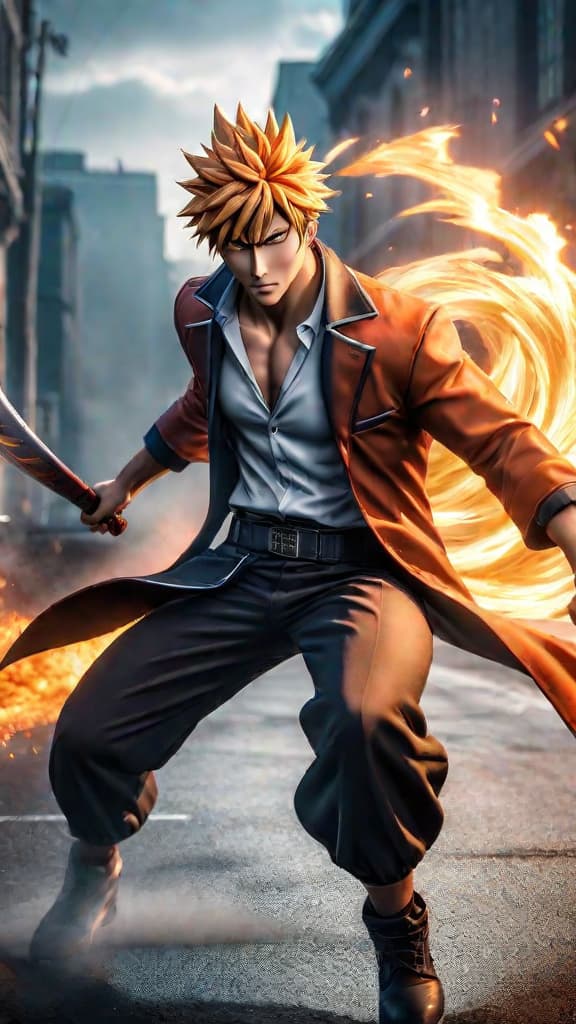  create an anime art of masaki kurosaki, a pure blooded quincy, being attacked by hollow white from bleach. hyperrealistic, full body, detailed clothing, highly detailed, cinematic lighting, stunningly beautiful, intricate, sharp focus, f/1. 8, 85mm, (centered image composition), (professionally color graded), ((bright soft diffused light)), volumetric fog, trending on instagram, trending on tumblr, HDR 4K, 8K