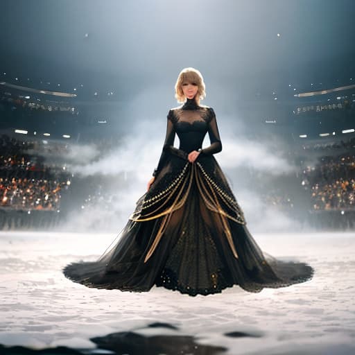  Taylor Swift hyperrealistic, full body, detailed clothing, highly detailed, cinematic lighting, stunningly beautiful, intricate, sharp focus, f/1. 8, 85mm, (centered image composition), (professionally color graded), ((bright soft diffused light)), volumetric fog, trending on instagram, trending on tumblr, HDR 4K, 8K