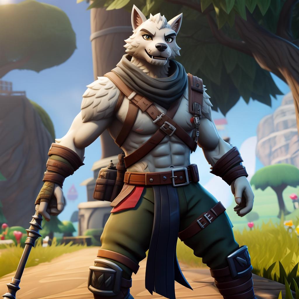  Warrior (fortnite) full body, open eyes, masterpiece, 4k, fine details,