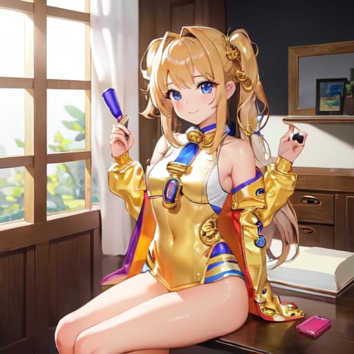  master piece , best quality,cute girl, gold.