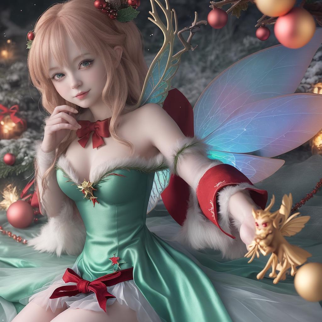  yule fairy anime style 8k