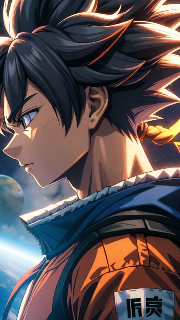  anime art: z fighters facing the dilemma of goku's impact on earth's safety. hyperrealistic, full body, detailed clothing, highly detailed, cinematic lighting, stunningly beautiful, intricate, sharp focus, f/1. 8, 85mm, (centered image composition), (professionally color graded), ((bright soft diffused light)), volumetric fog, trending on instagram, trending on tumblr, HDR 4K, 8K