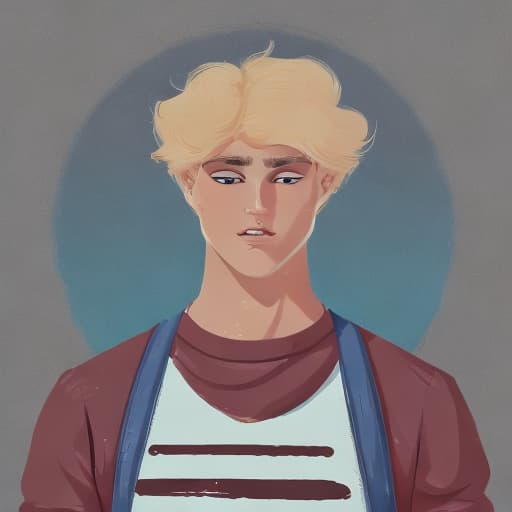 portrait+ style Russian LGBT queer twink blonde hunk dude face