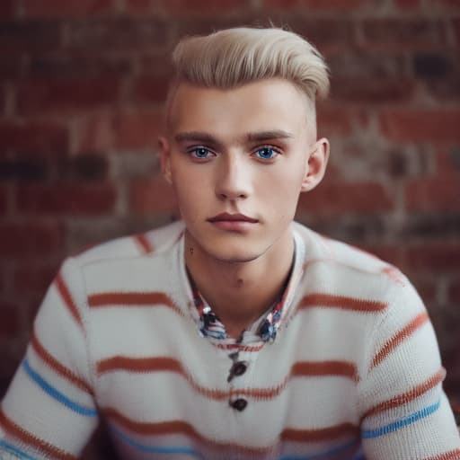 portrait+ style Czech Republic LGBT queer twink blonde hunk dude face