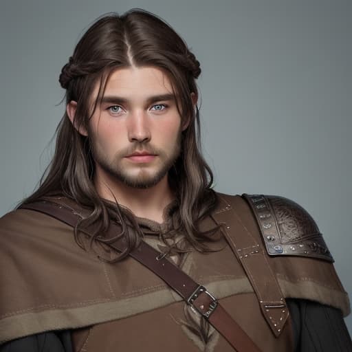  Viking Age queer brunette hunk dude face