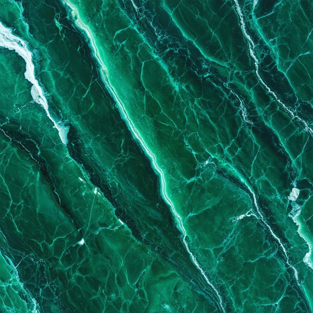  professional detailed photography, emerald marble texture, silver and white veins, wallpaper, background, (muted colors, dim colors, soothing tones), (vsco:0.3)