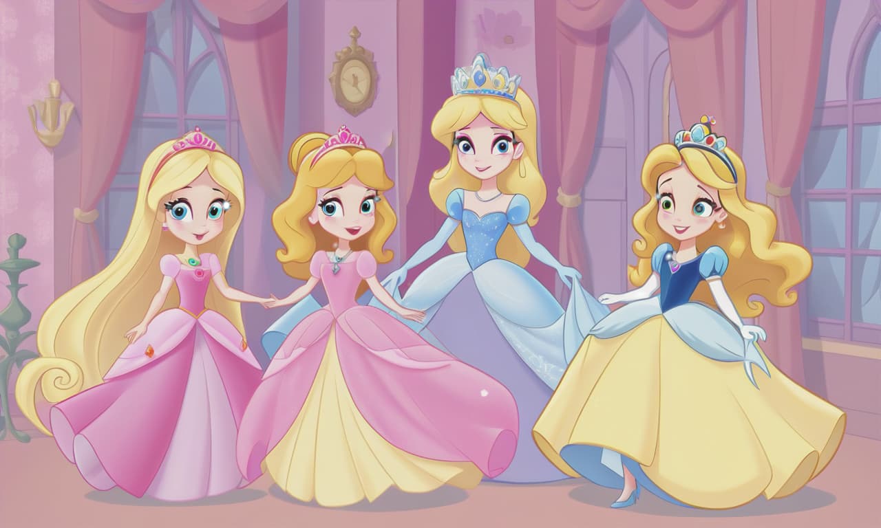  princesses and cartoon fears and phobias