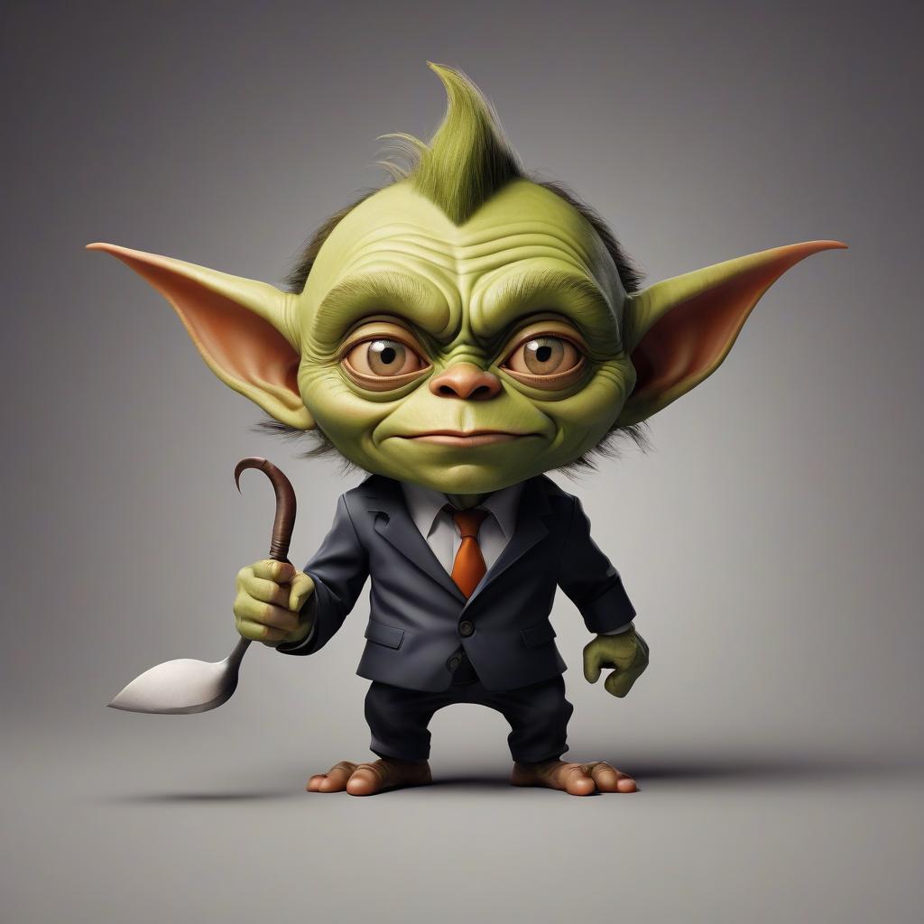  corporate branding style goblin . professional, clean, modern, sleek, minimalist, business oriented, highly detailed