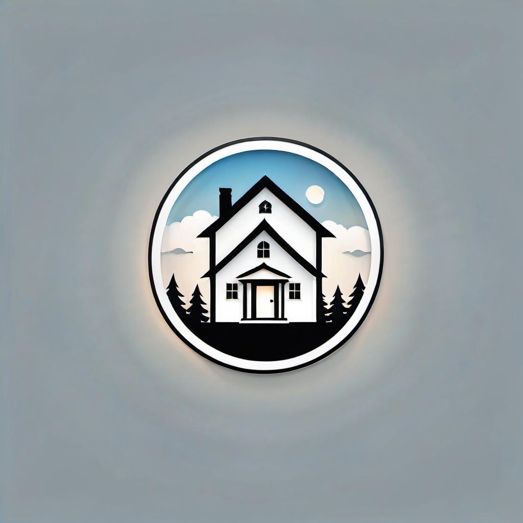  minimalist style grandma's house logo . simple, clean, uncluttered, modern, elegant, logo hyperrealistic, full body, detailed clothing, highly detailed, cinematic lighting, stunningly beautiful, intricate, sharp focus, f/1. 8, 85mm, (centered image composition), (professionally color graded), ((bright soft diffused light)), volumetric fog, trending on instagram, trending on tumblr, HDR 4K, 8K