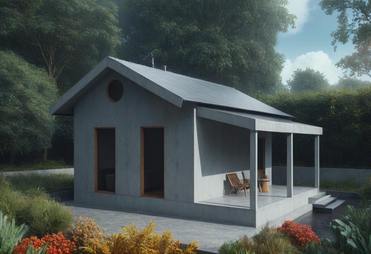  rain house hyperrealistic, full body, detailed clothing, highly detailed, cinematic lighting, stunningly beautiful, intricate, sharp focus, f/1. 8, 85mm, (centered image composition), (professionally color graded), ((bright soft diffused light)), volumetric fog, trending on instagram, trending on tumblr, HDR 4K, 8K