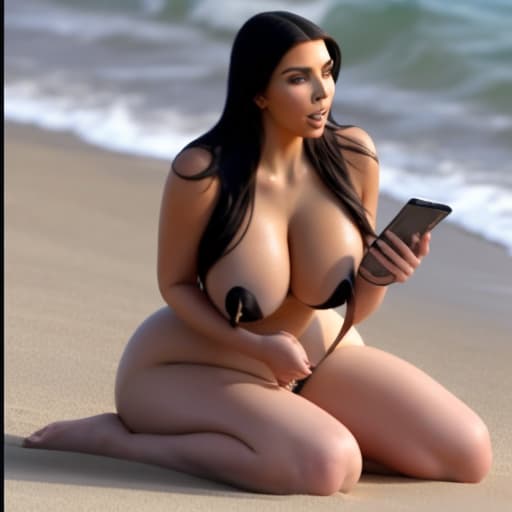  Kim Kardashian recording her seal while having sex