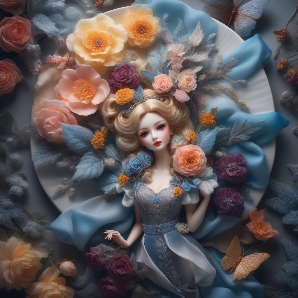  Still life with a beautiful porcelain doll; painting, colored pastel. hyperrealistic, full body, detailed clothing, highly detailed, cinematic lighting, stunningly beautiful, intricate, sharp focus, f/1. 8, 85mm, (centered image composition), (professionally color graded), ((bright soft diffused light)), volumetric fog, trending on instagram, trending on tumblr, HDR 4K, 8K