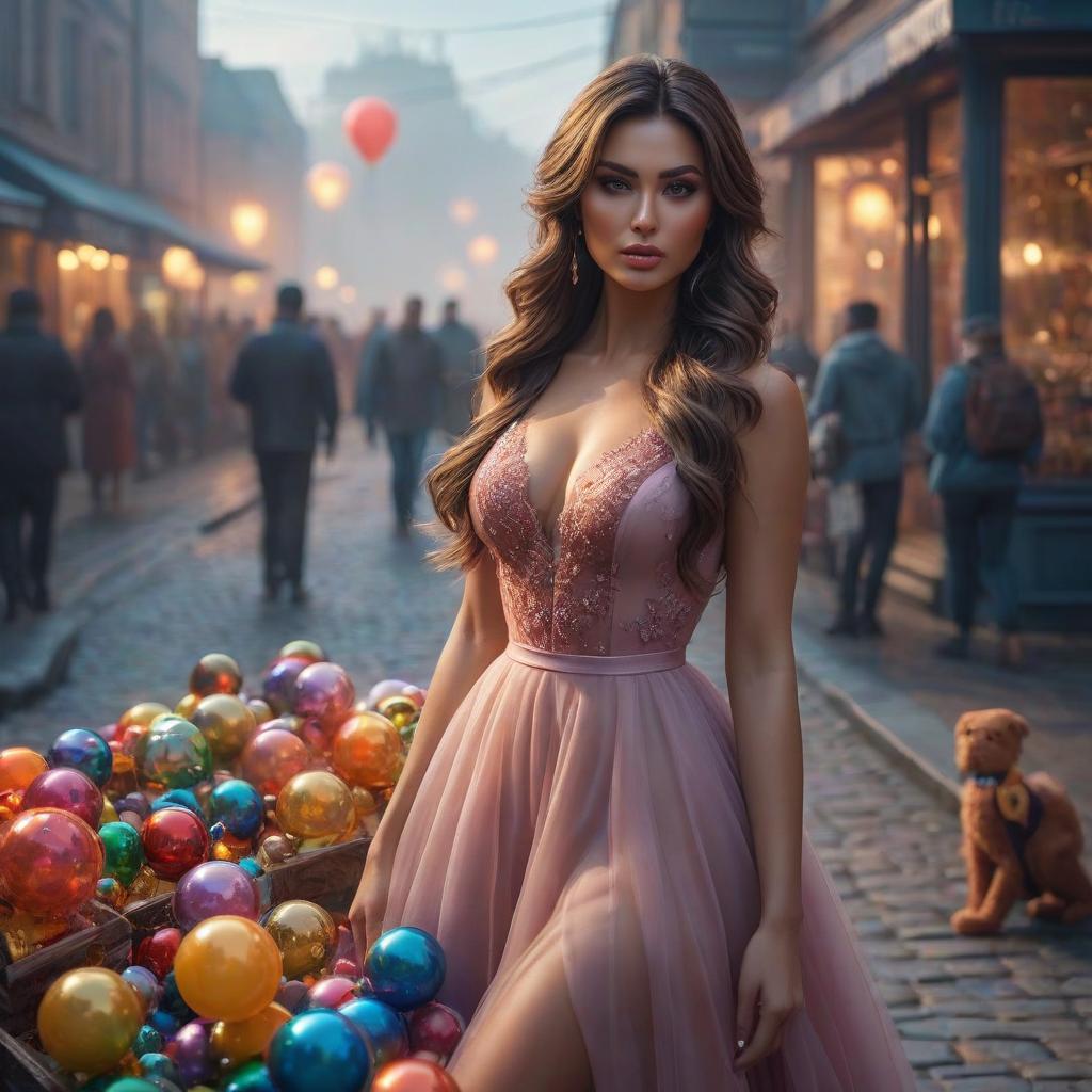  the girl uses toys and glosses herself everywhere hyperrealistic, full body, detailed clothing, highly detailed, cinematic lighting, stunningly beautiful, intricate, sharp focus, f/1. 8, 85mm, (centered image composition), (professionally color graded), ((bright soft diffused light)), volumetric fog, trending on instagram, trending on tumblr, HDR 4K, 8K