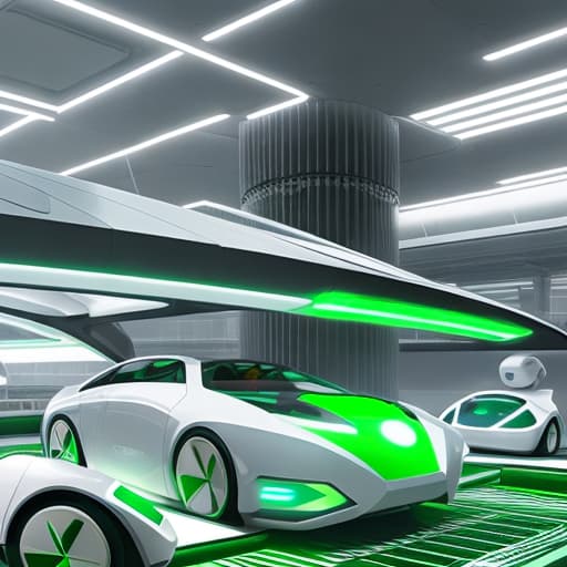  Photorealistic futurism of green intelligence technology