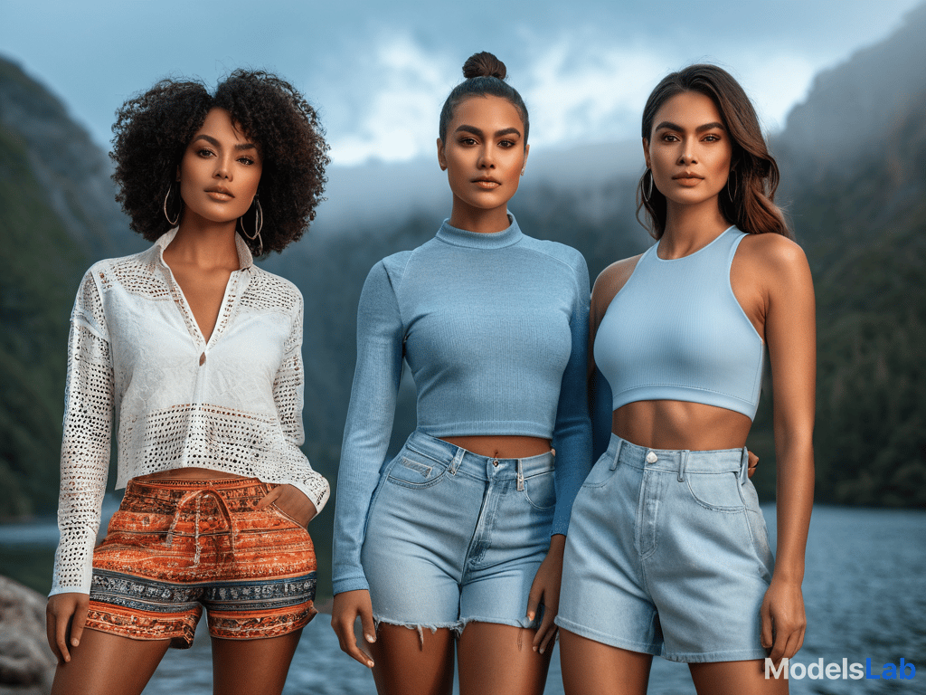  actual 8k full body portrait photo of three ethnically diverse girls , small s, flat , no hair, , ces, small, no s, flat ed, budding s hyperrealistic, full body, detailed clothing, highly detailed, cinematic lighting, stunningly beautiful, intricate, sharp focus, f/1. 8, 85mm, (centered image composition), (professionally color graded), ((bright soft diffused light)), volumetric fog, trending on instagram, trending on tumblr, HDR 4K, 8K