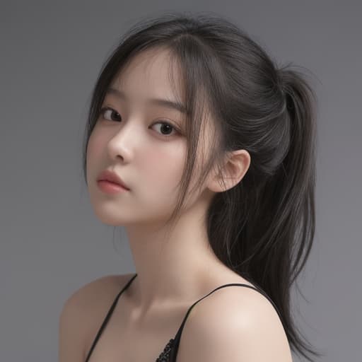  girl, best quality, solo, headshot, simple background