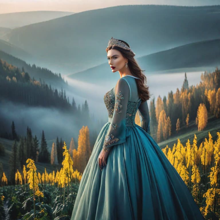  image of ukraine and calgary hyperrealistic, full body, detailed clothing, highly detailed, cinematic lighting, stunningly beautiful, intricate, sharp focus, f/1. 8, 85mm, (centered image composition), (professionally color graded), ((bright soft diffused light)), volumetric fog, trending on instagram, trending on tumblr, HDR 4K, 8K