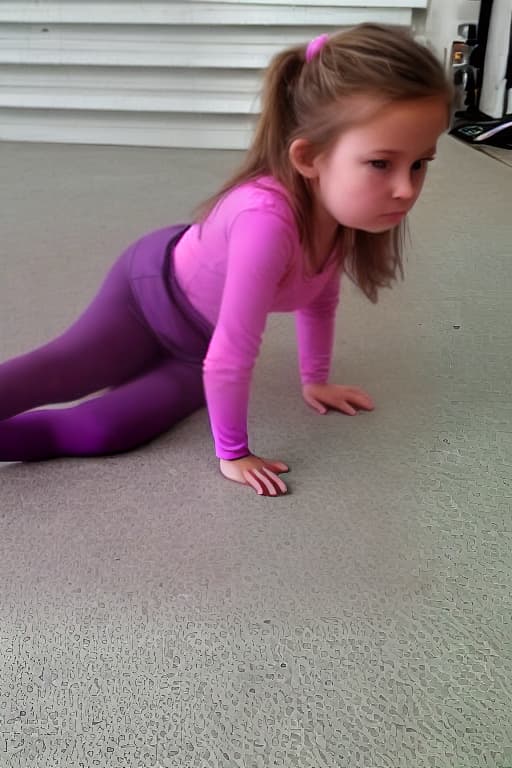  little girl doing splits