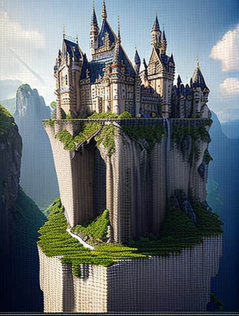  landscape\((miracle fantasy,castle,waterfalls,architectural focus):1.5,cliffs,dangerous peaks,clouds,real world location,birds\), masterpiece,best quality,unreal engine 5 rendering,movie light,movie lens,movie special effects,detailed details,hdr,uhd,8k,cg wallpaper,