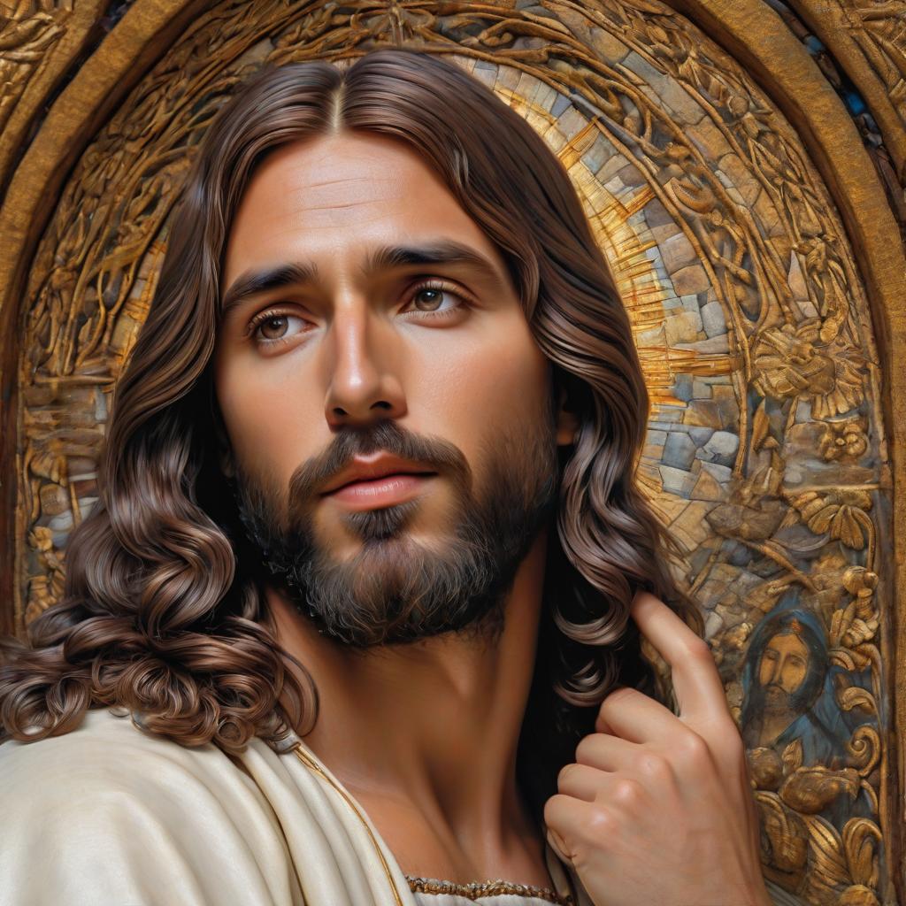  jesus sitting with a person photo realistic, highly intricate and detailed, masterpiece, ultra high res,photography,8k resolution